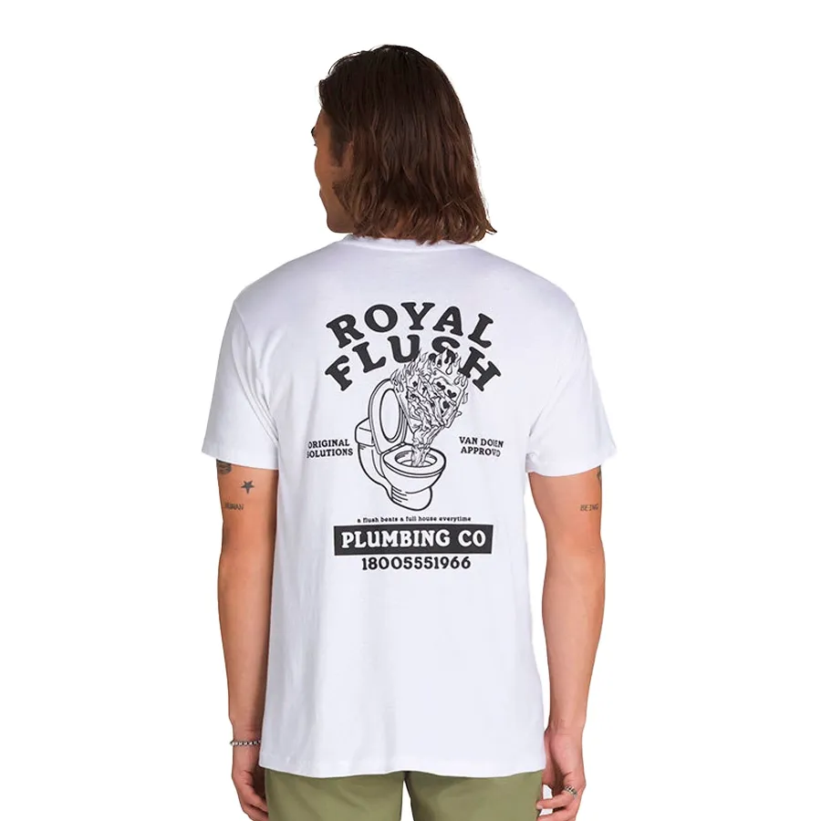 Imagen 2 de 4 de Remera Vans The Royal Flush-BLANCO/NEGRO