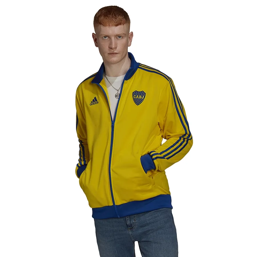 Imagen 0 de 5 de Campera adidas Boca Juniors 3 Tiras-AMARILLO/AZUL