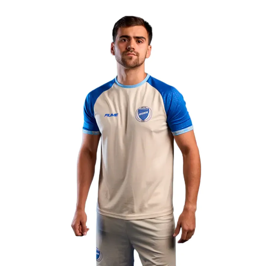 Imagen 0 de 4 de Camiseta Fiume Sport Godoy Cruz Alternativa 26-BEIGE/CELESTE