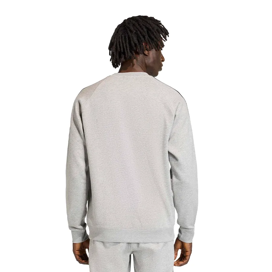 Imagen 1 de 5 de Buzo adidas originals 3 Tiras de Cuello Redondo-GRIS