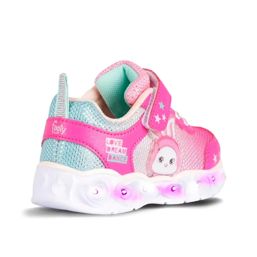 Imagen 2 de 3 de Zapatillas Footy Little Rabbit-ROSA/BLANCO