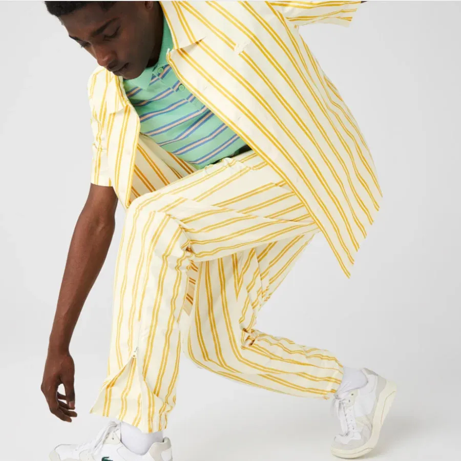 Imagen 1 de 5 de Pantalón Lacoste Chándal a Rayas-BLANCO/AMARILLO