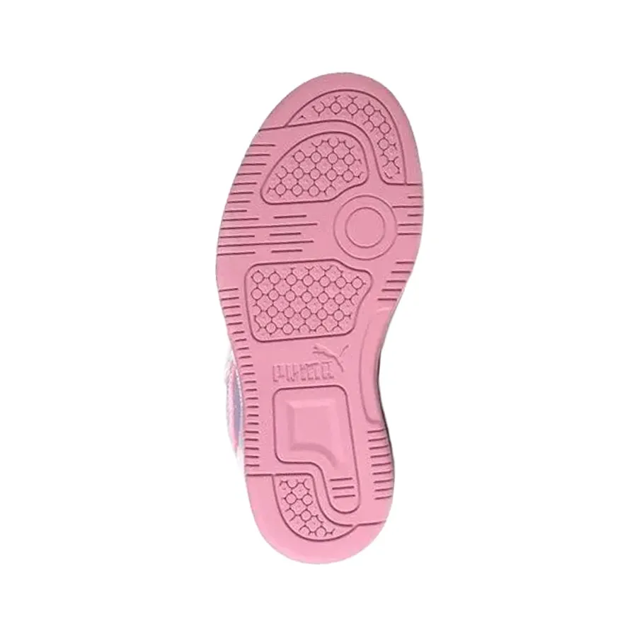 Imagen 3 de 4 de Zapatillas Puma Rebound V6 Mid Blurry Dreams-BLANCO/LILA/ROSA