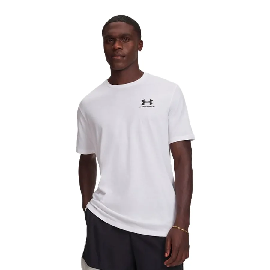 Imagen 0 de 2 de Remera Under Armour Left Chest Logo Sleeve-BLANCO