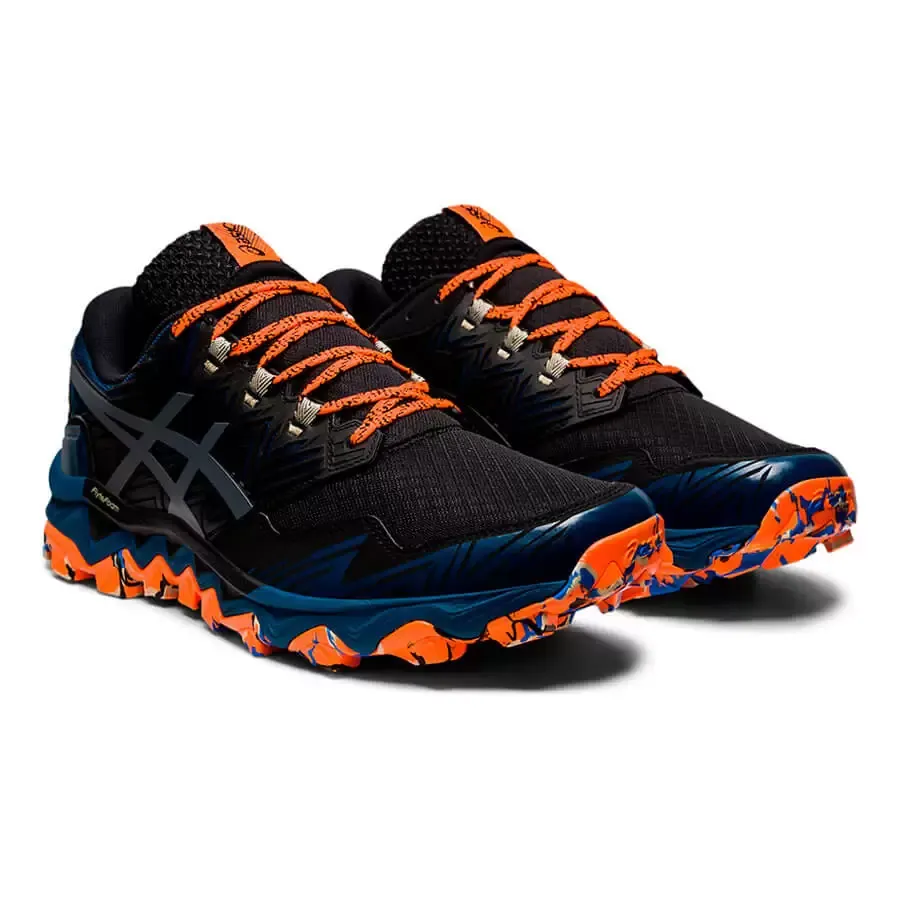Imagen 4 de 6 de Zapatillas Asics Gel Fujitrabuco 8-NEGRO/AZUL/NARANJA
