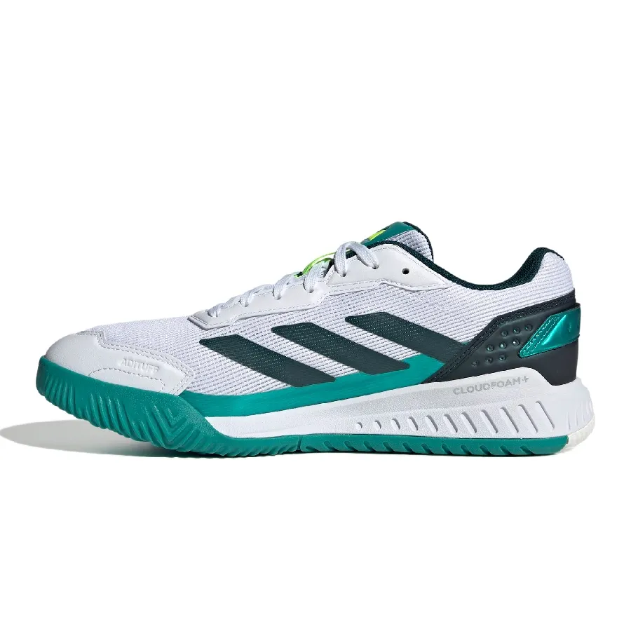 Imagen 2 de 7 de Zapatillas adidas Courtquick Padel-BLANCO/PETROLEO/VERDE