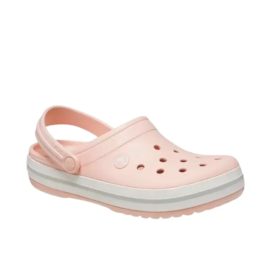 Imagen 1 de 5 de Sandalias Crocs Ojotas  Crocband-NUDE/BLANCO