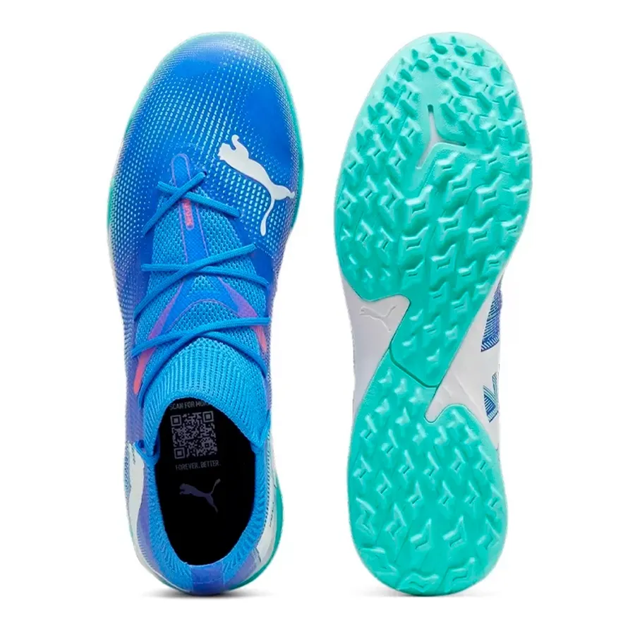 Imagen 3 de 5 de Botines Puma Future 7 Match Tt-AZUL/AQUA/BLANCO