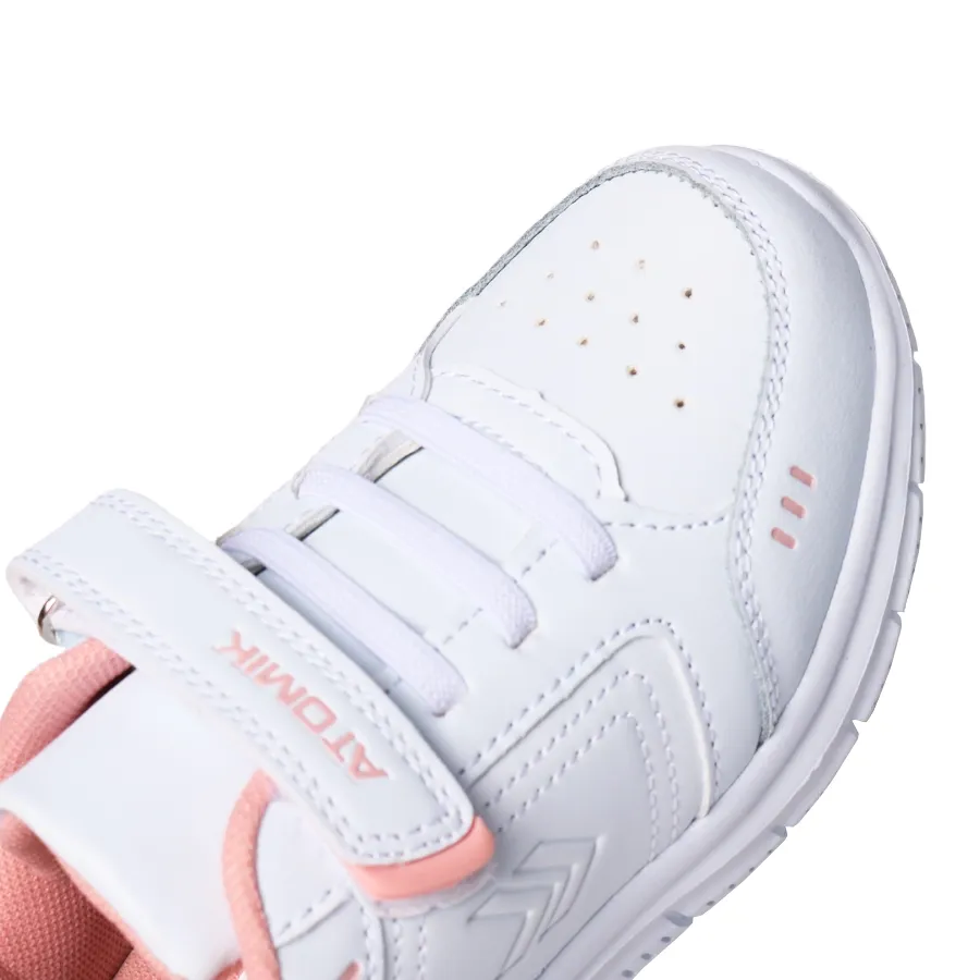 Imagen 2 de 5 de Zapatillas Atomik Casual Velcro Marsella Kids-BLANCO/ROSA