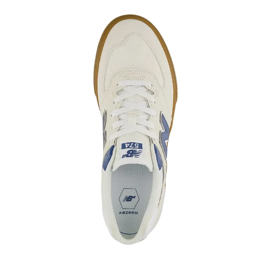 Imagen 3 de 5 de Zapatillas New Balance NB Numeric 574 Vulc-BLANCO/AZUL