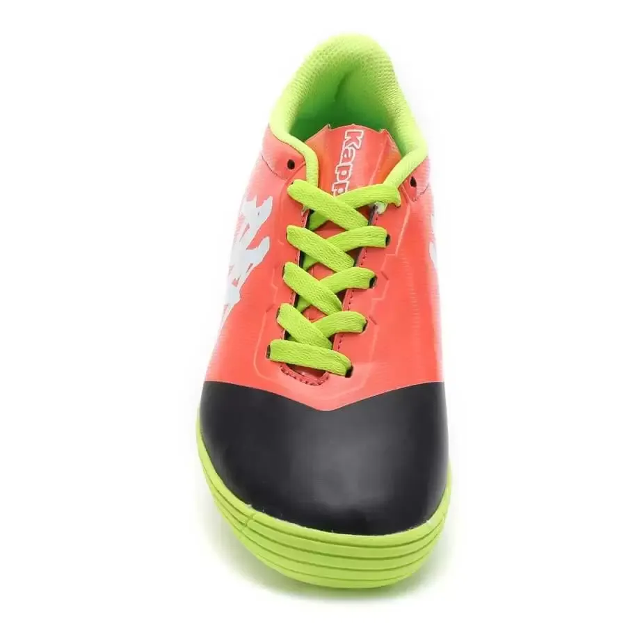 Imagen 1 de 5 de Botines Kappa 4 Soccer Helium Base Tg-NEGRO/NARANJA/LIMA