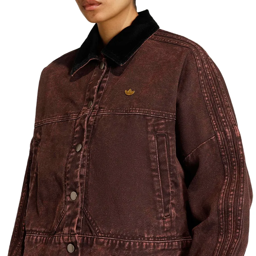Imagen 3 de 5 de Campera adidas originals Deportiva de Lona-CAFE