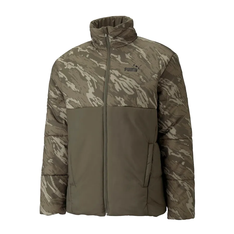 Imagen 0 de 4 de Campera Puma Ess + Padded Aop-VERDE MILITAR