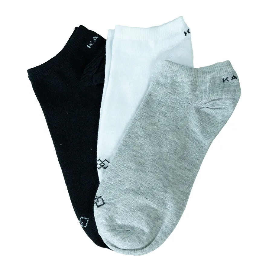Imagen 0 de 3 de Medias Kamp Soquetes Tripack-BLANCO/GRIS/NEGRO