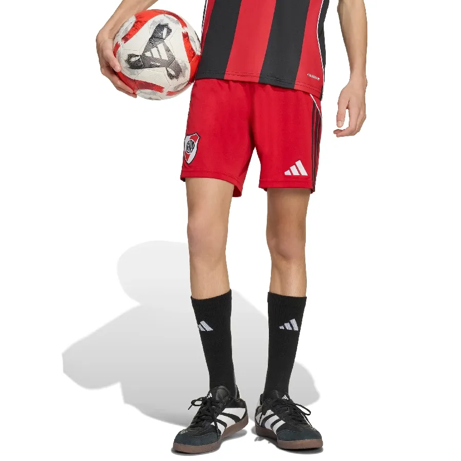 Imagen 1 de 5 de adidas Shorts  Alternativo River Plate 25/26-ROJO/NEGRO