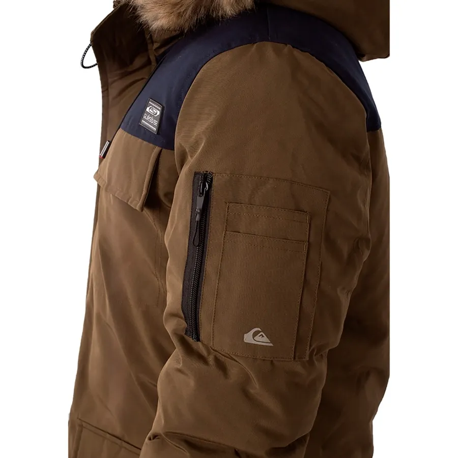 Imagen 3 de 4 de Campera Quiksilver Range Runs-MARRON/NEGRO