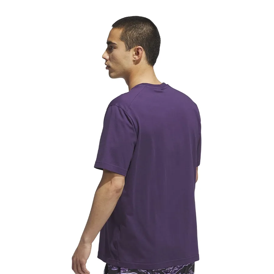 Imagen 2 de 5 de Remera adidas Basketball Graphic-VIOLETA