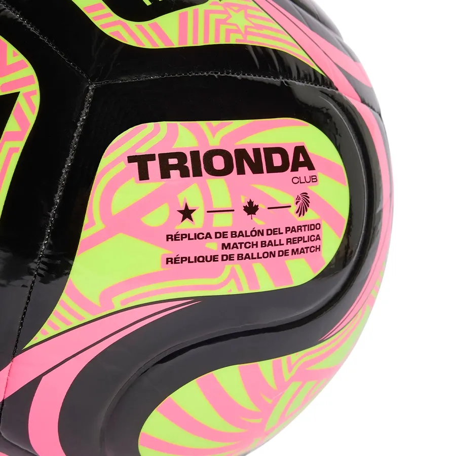 Imagen 2 de 4 de Pelota adidas Trionda Club Copa Mundial De La Fifa 26-NEGRO/ROSA/AMARILLO