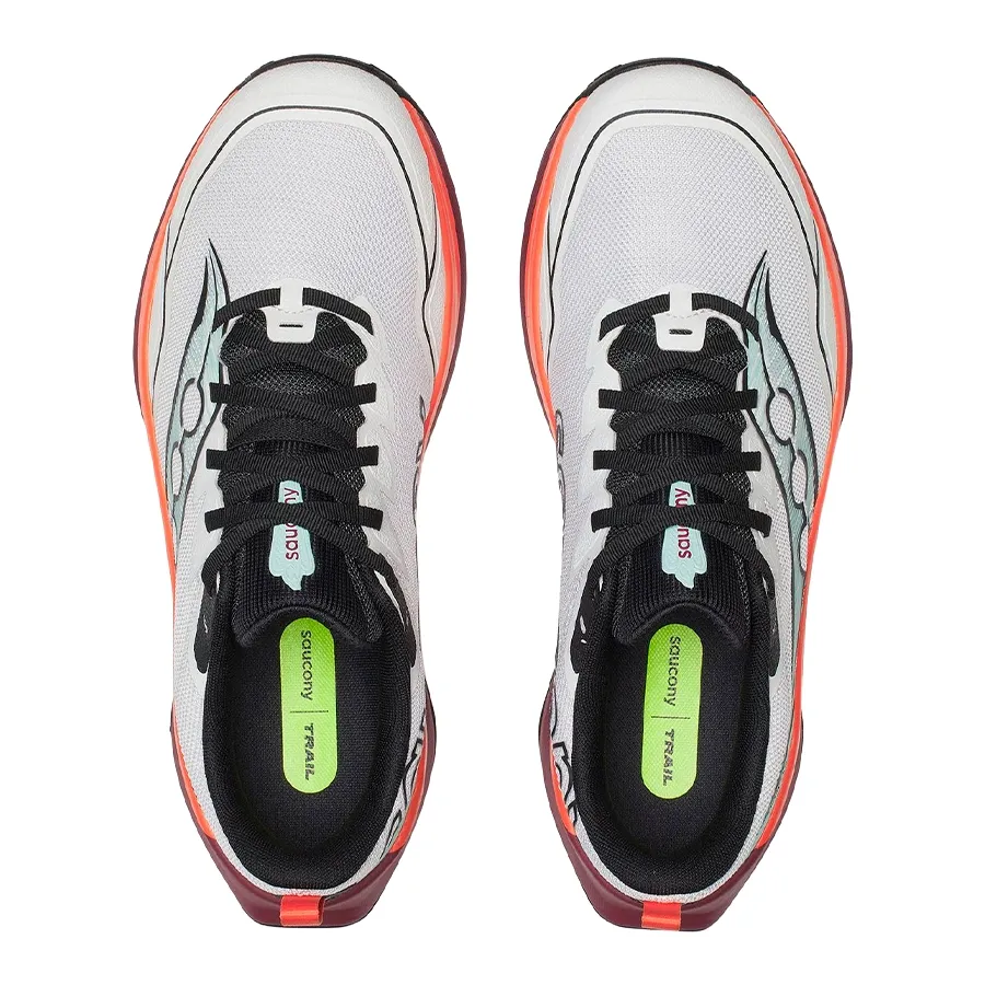 Imagen 2 de 5 de Zapatillas Saucony Peregrine 16-GRIS/VINO/NARANJA