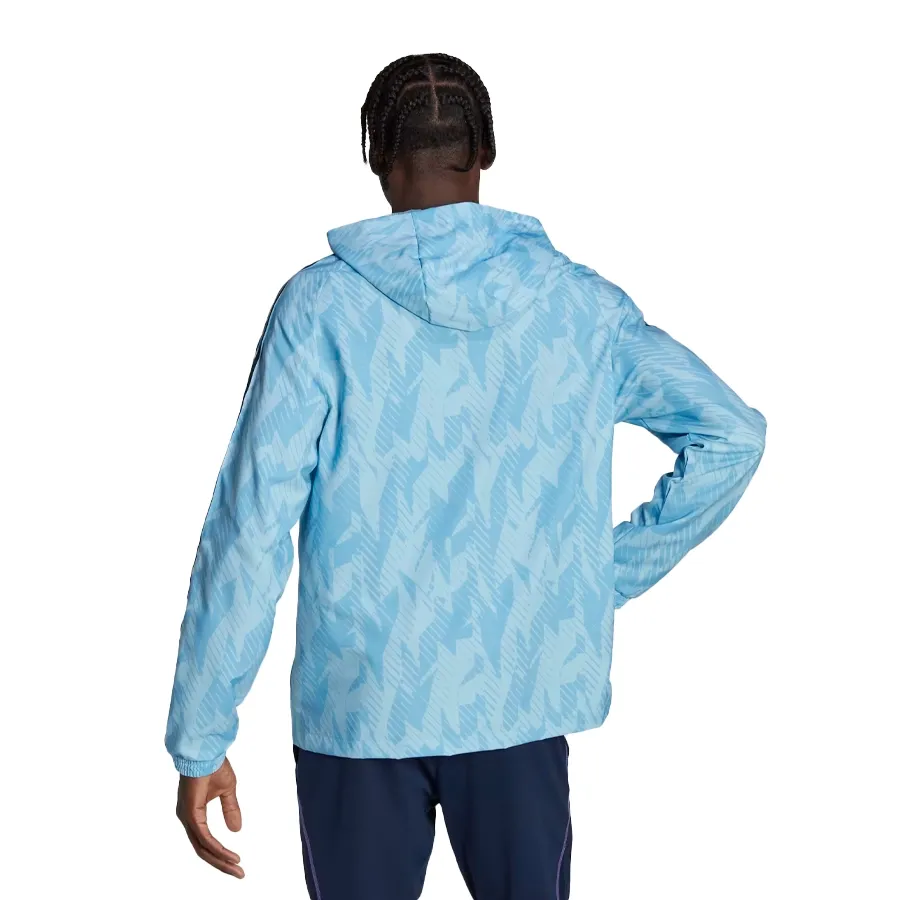 Imagen 2 de 6 de Campera adidas Rompevientos Argentina-CELESTE/NEGRO