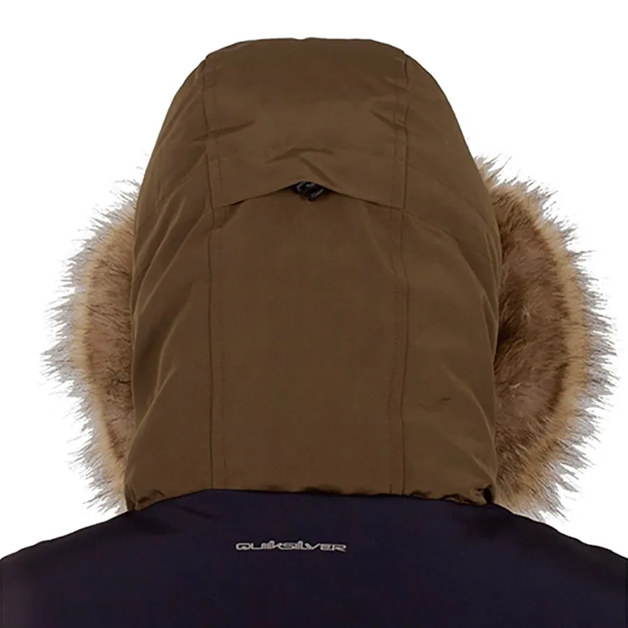 Imagen 2 de 4 de Campera Quiksilver Range Runs-MARRON/NEGRO