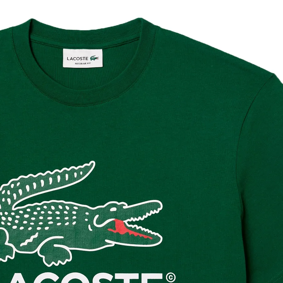 Imagen 3 de 5 de Remera Lacoste Con Estampado-BLANCO/VERDE/NEGRO