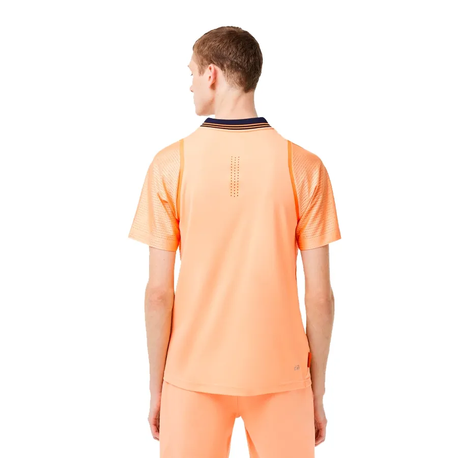 Imagen 2 de 6 de Remera Lacoste Roland Garros-NARANJA/MARINO