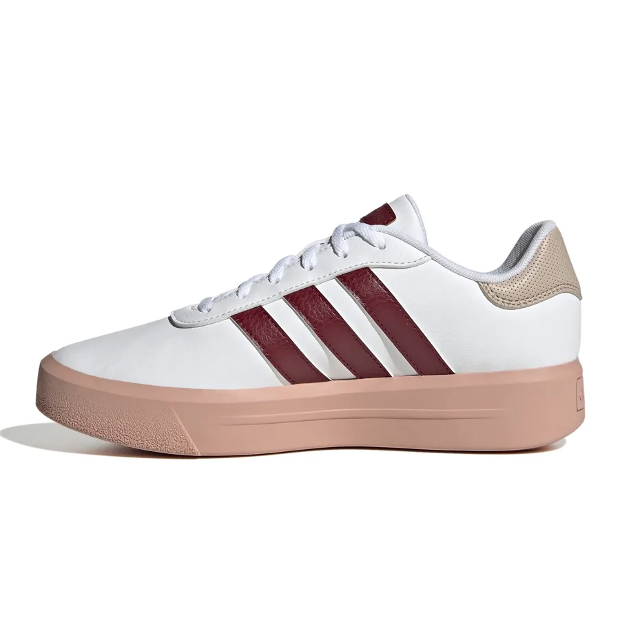 Imagen 2 de 7 de Zapatillas adidas Grand Court Platform-BLANCO/BORDO/BEIGE