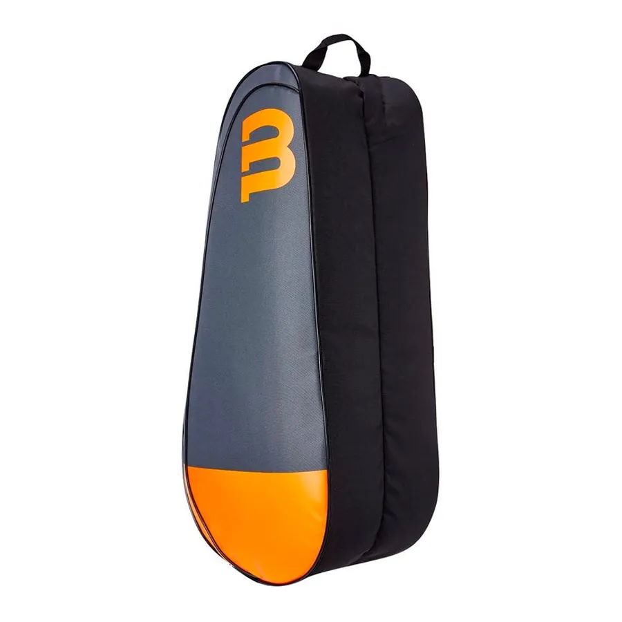 Imagen 2 de 4 de Raquetero Wilson Team 6pk Gyor-GRIS/NARANJA/NEGRO