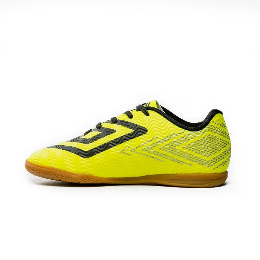 Imagen 2 de 8 de Botines Umbro Ultraskin Jr-AMARILLO FLUOR/NEGRO/PLATA