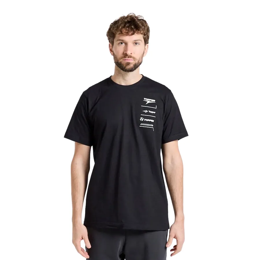 Imagen 0 de 3 de Remera Topper estampada multibrand-NEGRO