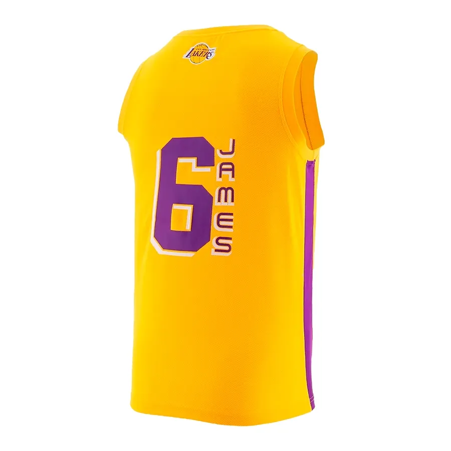 Imagen 1 de 2 de Remera Nba Tank Top Lakers Lebron-AMARILLO/MORADO