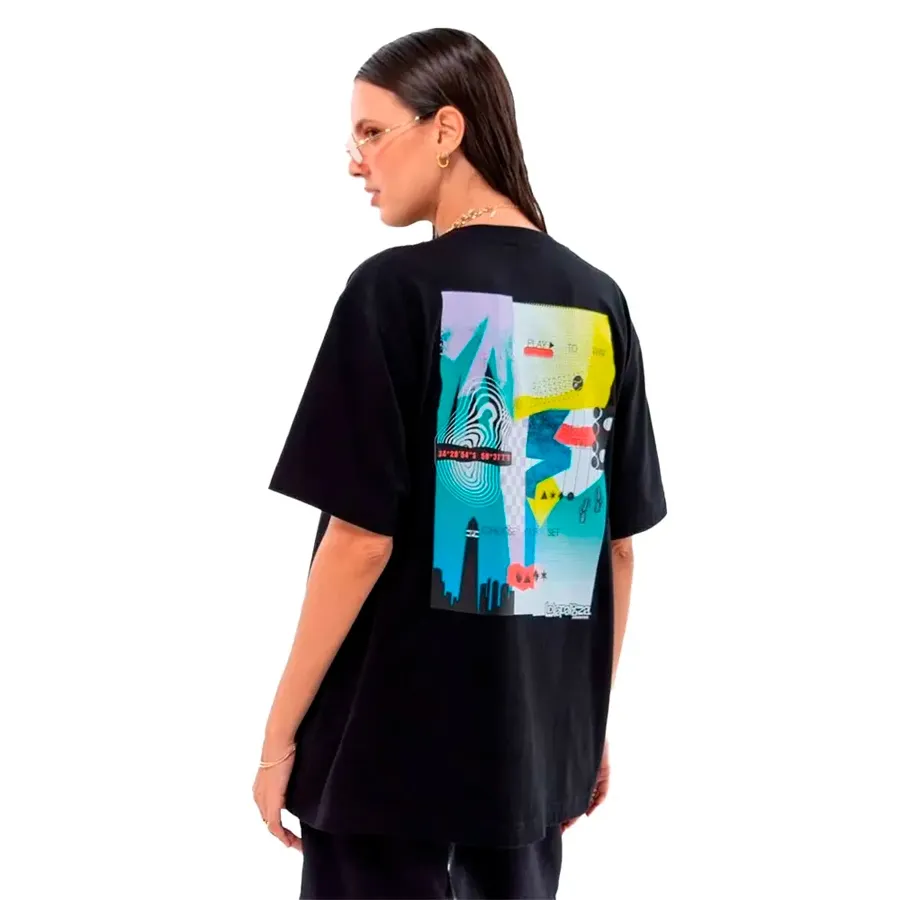 Imagen 1 de 5 de Remera Fila Lolla Back-NEGRO