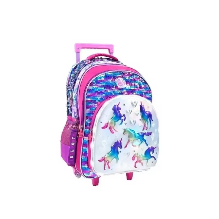 Imagen 0 de 1 de Mochila Carro Footy Unicornio-FUCSIA