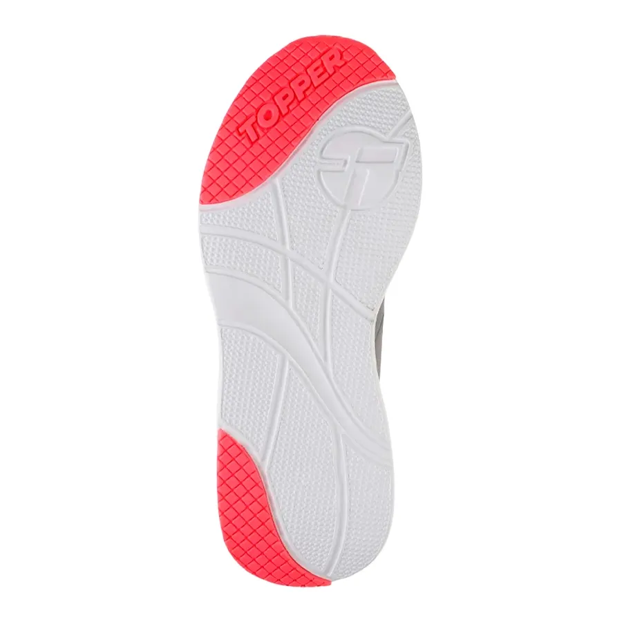 Imagen 2 de 4 de Zapatillas Topper Strong Pace 4 Cs-GRAFITO/SALMON