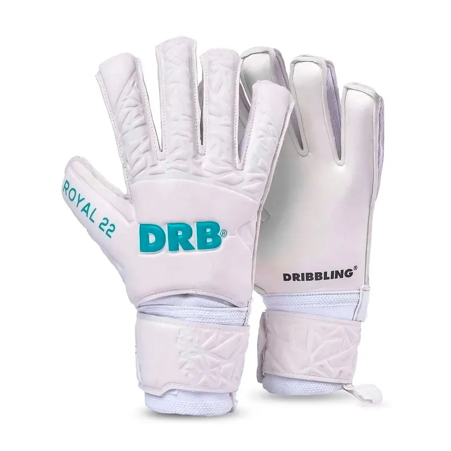 Imagen 0 de 3 de Guantes DRB Arquero Royal 22 Jr-BLANCO/TURQUESA