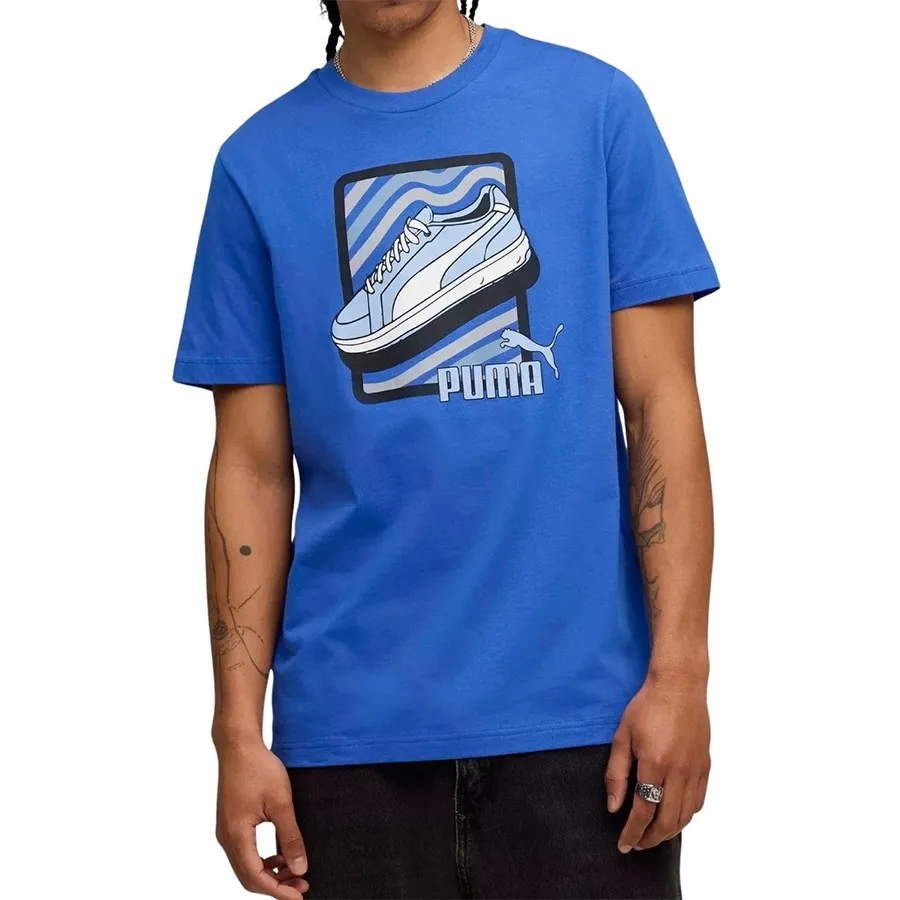 Imagen 0 de 4 de Remera Puma Graphic Sneaker Tee-AZUL