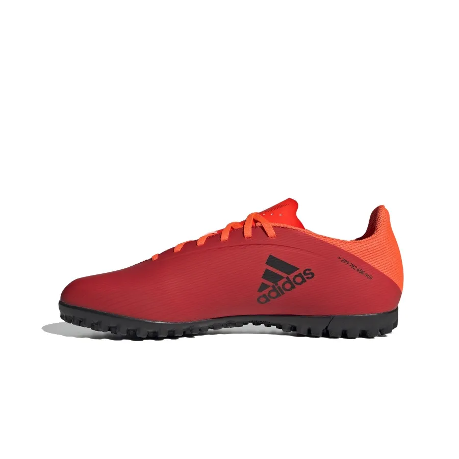 Imagen 5 de 7 de Botines adidas X Speedflow.4 Pasto sintético-ROJO/NEGRO/NARANJA