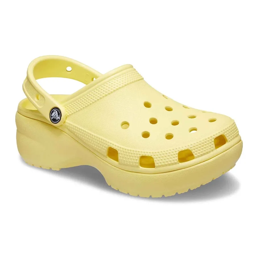 Imagen 4 de 5 de Ojotas Crocs Classic Platform Clog-AMARILLO