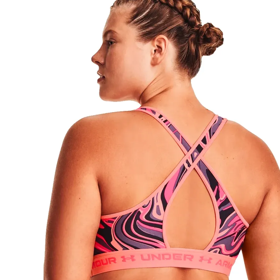 Imagen 3 de 5 de Top Under Armour Crossback Mid-ROSA/VIOLETA