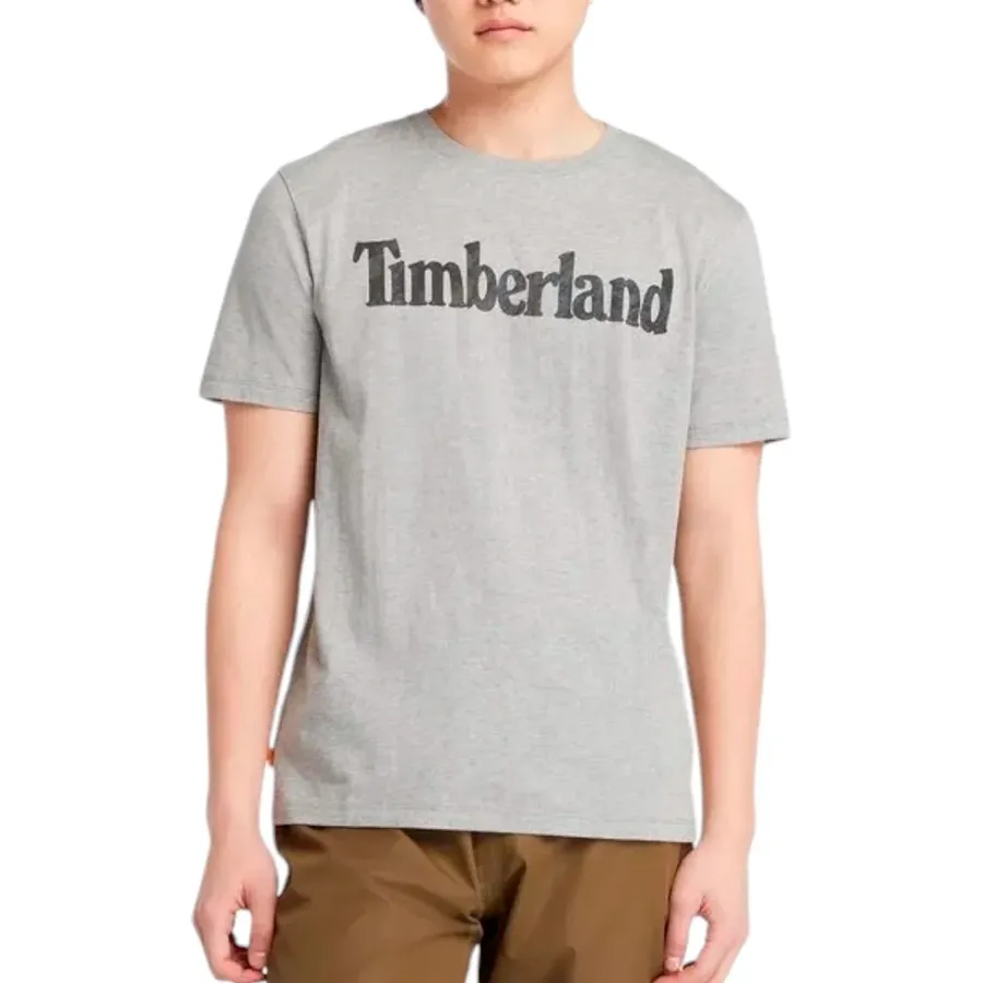 Imagen 1 de 3 de Remera Timberland Wordmark Camo-GRIS/NEGRO