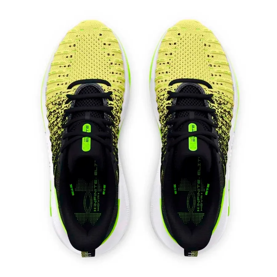 Imagen 3 de 5 de Zapatillas Under Armour Infinite Elite-NEGRO/AMARILLO FLUOR