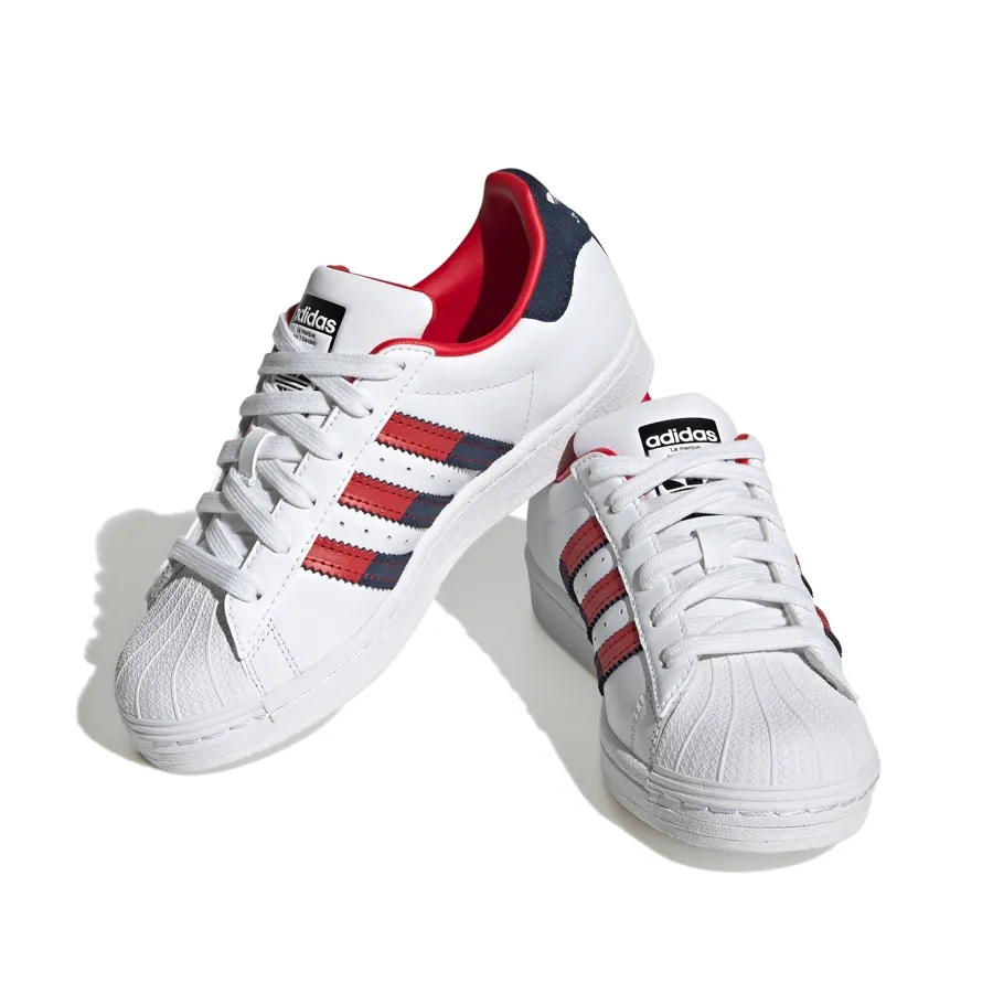 Imagen 4 de 7 de Zapatillas adidas originals Superstar J-BLANCO/MARINO/ROJO