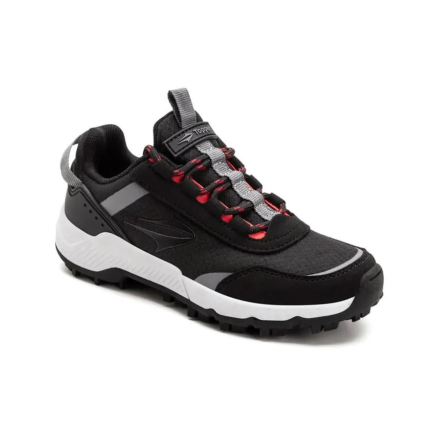 Imagen 1 de 5 de Zapatillas Topper Rug Kids-NEGRO/GRIS/ROJO
