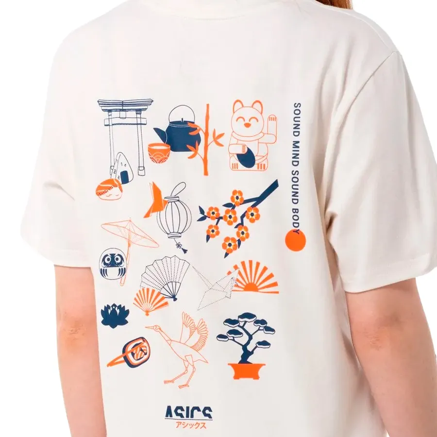 Imagen 3 de 4 de Remera Asics Japanese Topics-BLANCO