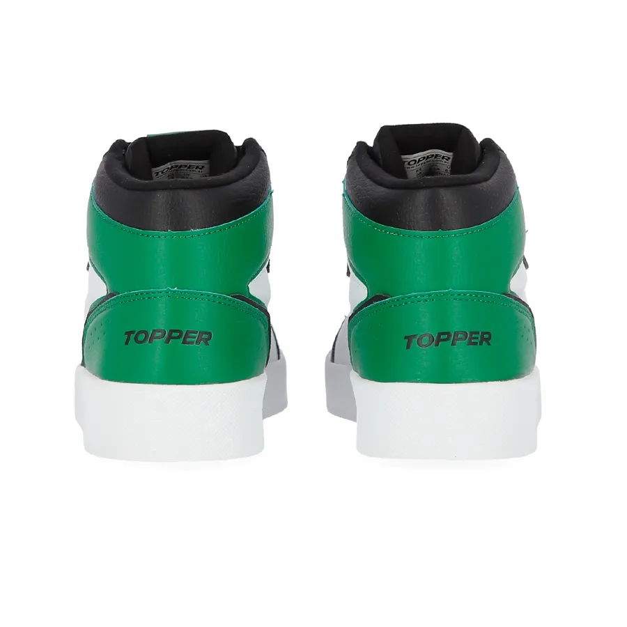 Imagen 2 de 6 de Zapatillas Topper Terre Mid-BLANCO/NEGRO/VERDE
