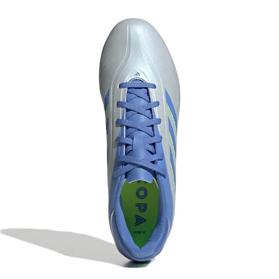 Imagen 3 de 7 de Botines adidas Copa Pure 3 Club Fg-PLATA/AZUL/AMARILLO FLUOR