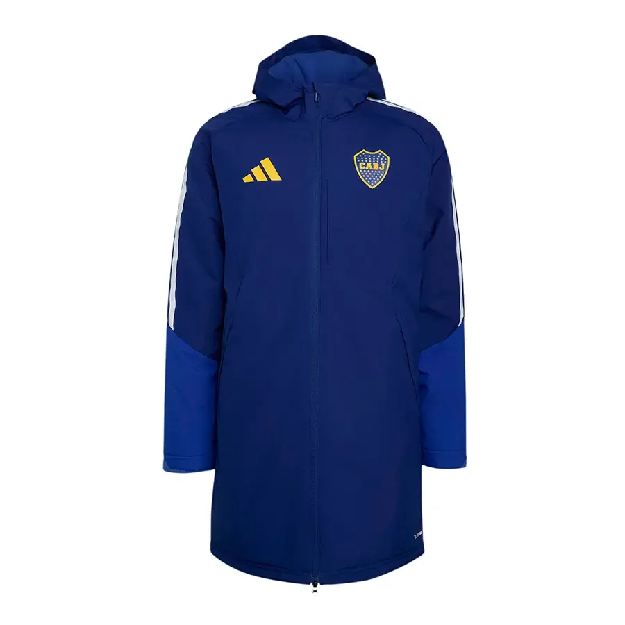 Imagen 2 de 5 de Campera adidas Parka Stadium Boca-AZUL/AMARILLO