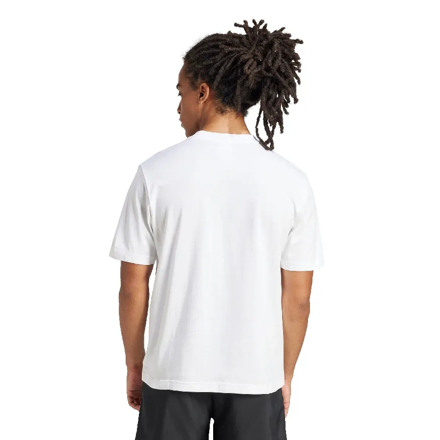 Imagen 2 de 5 de Remera adidas Essentials Small Logo Single-BLANCO