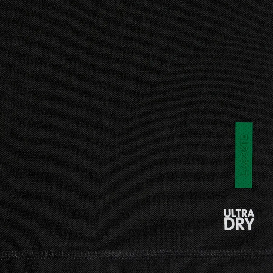 Imagen 5 de 7 de Remera Lacoste Tee Ultra Dry-NEGRO